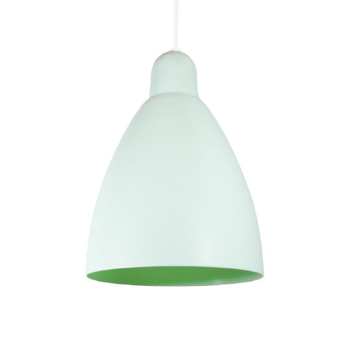 Colgante verde pastel pvc E27 20cm